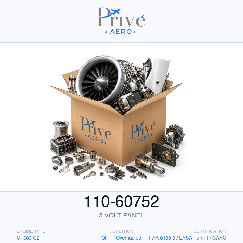 P/N 110-60752 5 VOLT PANEL 110-60752 5 VOLT PANEL – Privé Aero