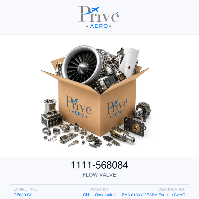 P/N 1111-568084 FLOW VALVE 1111-568084 FLOW VALVE – Privé Aero
