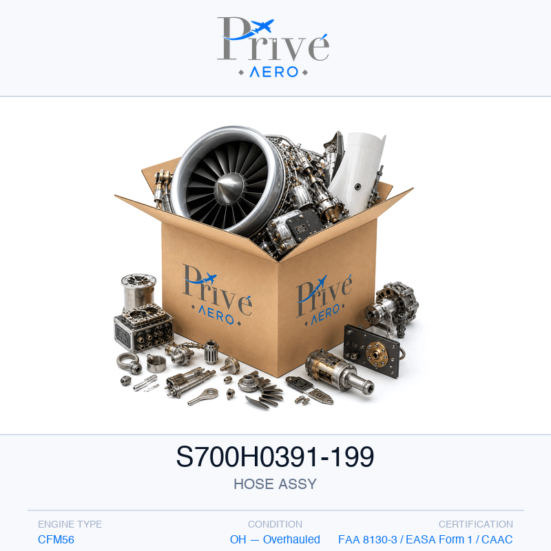 P/N S700H0391-199 HOSE ASSY S700H0391-199 HOSE ASSY – Privé Aero
